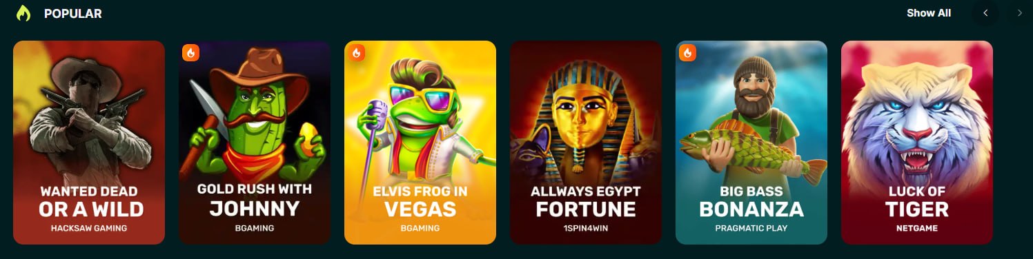 More Spinconda popular games